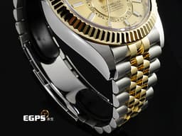 ROLEX 勞力士 Sky-Dweller 336933 蠔式 天行者 <font color="#f5dea8">18K黃金材質 半金款 最新9002機芯 皇帝金色面盤</font>&nbsp;兩地時間 年曆錶 沙羅系統 經典三角坑紋錶圈 <font color="#FF0000">2025年保卡 紀念型（Jubilee）五銖錶帶</font> 自動上鍊 42mm