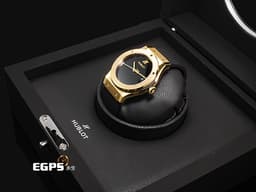 HUBLOT 宇舶 Classic Fusion 經典融合 542.VX.1230.RX.MDM <font color="#f9ec9a">18K黃金材質 簡約黑色面盤</font> 大三針 <font color="#ff0000">2026年電子保單</font> 自動上鍊 42mm