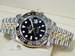 ROLEX 勞力士 GMT-Master II 蠔式 格林威治型 126713GRNR <font color="#9c9893">灰</font><font color="#4F4F4F">黑</font>雙色陶瓷錶圈 皮蛋圈 126713 GRNR <font color="#f5dea8">18K黃金 半金款</font> 兩地時間 <font color="#FF0000">2025年保卡 紀念型（Jubilee）五銖錶帶</font> 自動上鍊 40mm