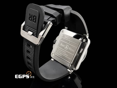 Bell &amp; Ross BR-03 Diver Black Steel BR03A-D-BL-ST/SRB 不鏽鋼材質 精鋼錶圈內嵌高科技陶瓷&nbsp;自動上鍊 42mm