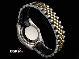 ROLEX 勞力士 DATEJUST 116243 蠔式日誌型 18K黃金材質 半金款 <font color="#05f0f0">原廠鑲嵌鑽石錶圈、時標 紀念面盤</font>&nbsp;<font color="#ff0000">2016年保卡 紀念型錶帶</font> 自動上鏈 36mm