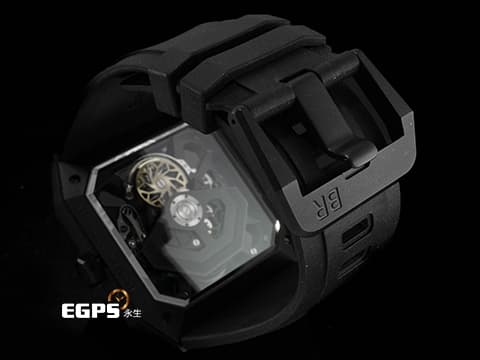 Bell &amp; Ross 柏萊士 INSTRUMENTS BR-03 Cyber Ceramic&nbsp;匿蹤戰機設計 鏤空面盤 黑色陶瓷材質&nbsp;2024年保卡 限量500支&nbsp;自動上鍊 42mm