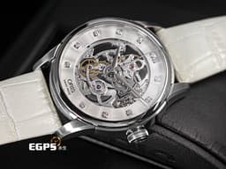 ORIS 豪利時 Artelier Skeleton 藝術家 7670 鏤空面盤 <font color="#c4dce9">隱藏在錶面下機芯之美 原廠鑽石時標</font> 0173476704019 不鏽鋼 大三針&nbsp;<font color="#FF0000">2025年保卡</font> 自動上鍊 40.5mm