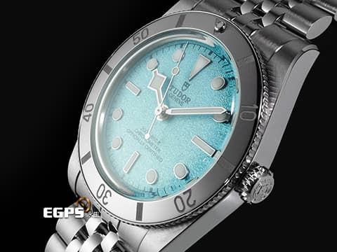 TUDOR 帝舵 Black Bay 54 碧灣 Fifty-Four 79000 M79000-0001 2025年最新款「湖水藍」沙質面盤&nbsp;鏡面磨光效果的無分鐘刻度錶圈&nbsp;2025年保卡 最新「T-fit」快調錶扣 潛水錶 自動上鏈 37mm