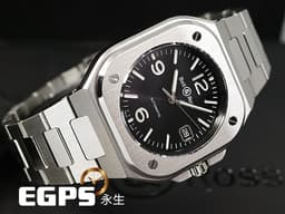 Bell &amp; Ross 柏萊士 Urban系列 BR-05 Black Steel 不鏽鋼 BR05A-BL-ST/SST 大三針&nbsp;<font color="#FF0000">2025年保單</font>&nbsp;自動上鍊 40mm