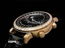 Patek Philippe 百達翡麗 PP 超級複雜功能時計 6104R-001 18K玫瑰金材質 <font color="#05f0f0">北半球天文顯示功能</font>&nbsp;<font color="#05f0f0">宛若夜空中星河般的面盤 原廠鑲嵌60顆鑽石錶圈、錶扣（共5.4克拉）</font>&nbsp;<font color="#ff0000">鑽石星空 銀河蒼穹 日內瓦的星象</font>&nbsp;<font color="#ff0000" style="font-size: 10pt;">VIP限定稀有錶款&nbsp;2023年保單 蒐藏未使用品</font><span style="font-size: 10pt;"> 自動上鏈 40mm</span>