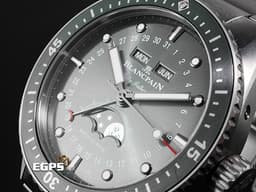 BLANCPAIN 寶鉑 Fifty Fathoms Bathyscaphe 五十噚 5054 1210 98S <font color="#ff00ff">鈦金屬材質</font> <font color="#70cce1">全日曆 月相顯示</font> <font color="#FF0000"> 2025年保卡 </font> 潛水錶 自動上鍊 43mm