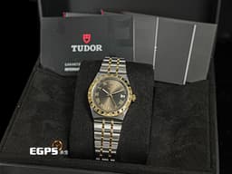 TUOR 帝舵 Royal  皇家系列 28403-0008&nbsp;<font style="" color="#b98141">巧克力棕色太陽紋面</font><font color="#ff0000">&nbsp;</font>18K黃金 半金款 28403<font color="#ff0000"> 半金腕錶超值首選款&nbsp;2026年新式保卡</font> 自動上鍊 34mm