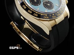 ROLEX 勞力士 Daytona 迪通拿 126518LN 計時碼表 18K黃金材質 陶瓷錶圈<font color="#05f0f0">&nbsp;Tiffany 蒂芬妮 綠松石色面盤</font><font color="#FF0000">&nbsp;</font><font color="#fafa01">2026年保卡</font><font color="#FF0000"> </font> 賽車錶 自動上鍊 40mm