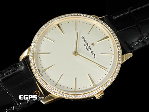 Vacheron Constantin 江詩丹頓 VC錶 Patrimony 40 傳承系列 81180/000R-9159 經典 玫瑰金 精鑲鑽石外圈&nbsp;6.79mm 超薄機芯&nbsp;手上鏈 40mm