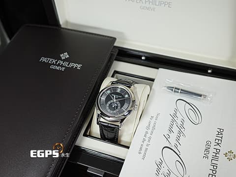 Patek Philippe 百達翡麗 PP錶 Annual Calendar 年曆錶 5205G-010 月相盈虧 日夜顯示 18K白金材質 PP印記 5205 G&nbsp;自動上鍊 40mm