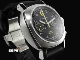 PANERAI Ferrari 沛納海 法拉利 FER00025 不鏽鋼材質&nbsp;<font color="#0582f5">法拉利聯名款 1/8 Second 閃電追針計時 </font><font color="#ff0000">限量300支</font>&nbsp;手動上鏈 45mm