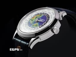 Patek Philippe 百達翡麗 PP錶 Complications 複雜功能時計 World Time 5231G-001 18K白金材質&nbsp;<font color="#0080FF">大明火掐絲琺瑯錶面（東南亞與大洋洲）</font><font color="#0582f5">世界時區、24小時、日夜顯示</font>&nbsp;<font color="#FF0000">2022年保單 僅試戴收藏極新品</font>&nbsp;自動上鍊 38.5mm
