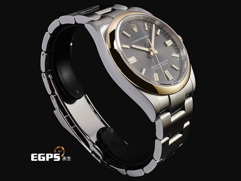 ROLEX 勞力士 Oyster Perpetual 36 蠔式恆動型 126003 OP36 不鏽鋼&amp;18K黃金材質 半金&nbsp;今年最新款 100週年紀念款 石板灰色太陽放射紋面盤 100週年字樣 勞力士綠色「ROLEX」字樣以及綠色方格時標&nbsp;2026年保卡 自動上鍊 36mm