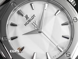 HUBLOT 宇舶 Classic Fusion 經典融合 ORLINSKI 聯名款 550.NS.2200.RW.ORL20 鈦金屬+不鏽鋼材質&nbsp;<font color="#bababa">3D立體切面錶殼呈現鑽石般折射光澤</font>&nbsp;大三針&nbsp;<font color="#ff0000">2025年保單</font> 自動上鍊 40mm