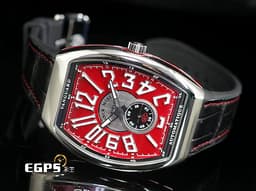 Franck Muller 法蘭穆勒 FM錶 Vanguard系列 Slim Vintage V41 <font color="#bb0c0c">酒紅色面盤</font>&nbsp;V41SS6AT 酒桶型 小秒針 不鏽鋼 <font color="#ff0000">最新款 2025年保單</font> 自動上鍊 41mm