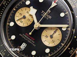 TUDOR 帝舵 Black Bay Chrono S&amp;G 碧灣 79363N-0003 計時碼錶 18K黃金 半金織紋錶帶款 79363 <font color="#FF0000">MT5813自製機芯，2025年新式保卡</font> 賽車錶 自動上鍊 41mm