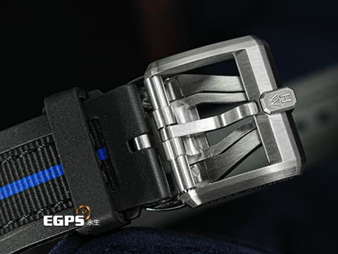 Harry Winston 海瑞溫斯頓 HW錶 Project Z14系列 OCEARS42ZZ001 偏心鏤空面盤&nbsp;30秒逆跳秒針&nbsp; Zalium 鋯合金材質&nbsp;限量300只&nbsp;2020年台灣公司貨 自動上鍊 42.2mm