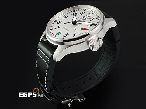 IWC 萬國 Big Pilot`s 7 Days 大飛行員 七日鏈 IW501014 不鏽鋼材質 「萬惡之城-拉斯維加斯」特別版 宛如賭徒輪盤般的綠紅黑日期窗&nbsp;2021年保卡 限量發行250枚 自動上鏈 46mm
