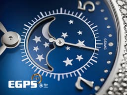 Patek philippe 百達翡麗 PP&nbsp; 複雜功能時計 7121/200G 18K白金材質 <font color="#05f0f0">原廠鑲嵌132 顆鑽石（1.09 克拉）錶圈 月相顯示 藍色面盤</font>&nbsp;<font color="#ff0000">2</font><font color="#FF0000">025年保單 新錶訂價：1,507,000元&nbsp;</font>手動上鍊&nbsp;38mm