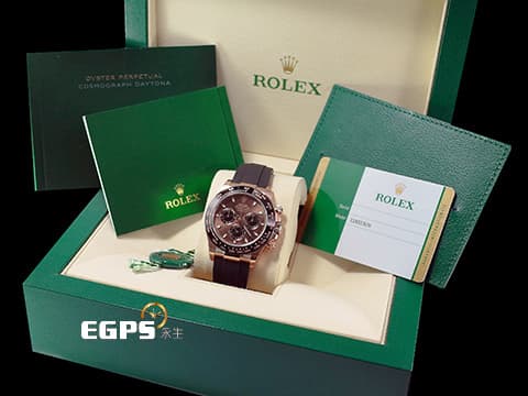 ROLEX 勞力士 Daytona 迪通拿 116515LN 陶瓷框 18K永恆玫瑰金材質&nbsp;巧克力色 熊貓面盤 2019年保卡&nbsp;自動上鍊 40mm