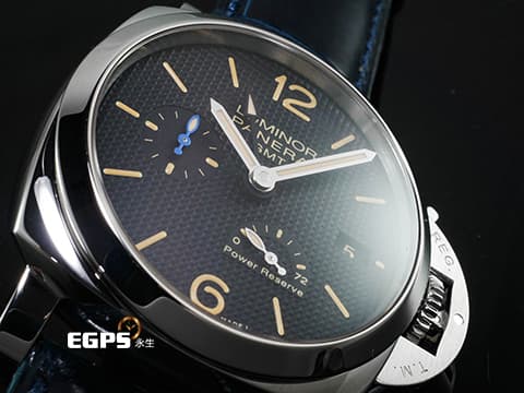 PANERAI 沛納海 Luminor 1950 PAM01537 PAM1537 GMT 三日鍊 經典巴黎釘紋面盤 動力顯示&nbsp;2019年保卡 台灣公司貨 自動上鏈 42mm