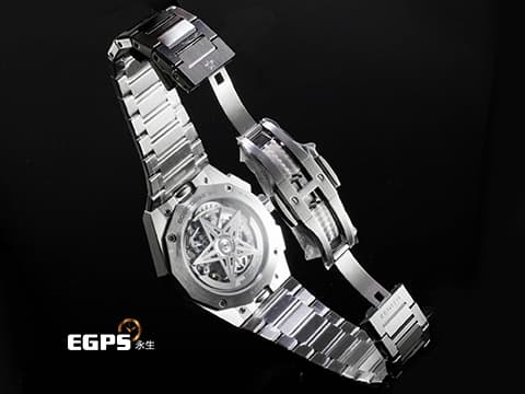 ZENITH 真力時 DEFY Skyline 碟飛 03.9500.3600/01.I001 不鏽鋼材質 銀白色旭日紋圖案面盤  2025年保卡 附原廠綠色橡膠錶帶  自動上鍊 42mm
