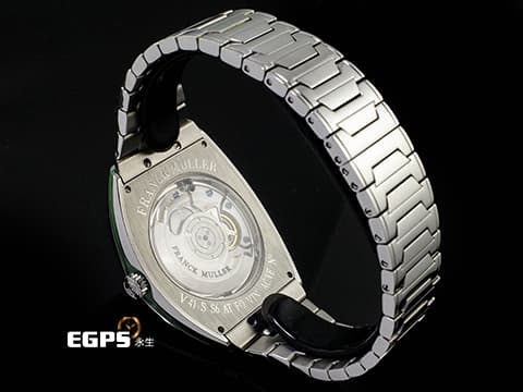 Franck Muller 法蘭穆勒 FM Vanguard V41 S S6 不鏽鋼材質 V41 薄荷綠色面盤&nbsp;&nbsp;2026年保卡&nbsp;自動上鏈 41x49.95mm