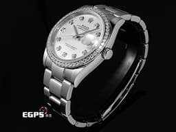 ROLEX 勞力士 DATEJUST 36 蠔式日誌型 126284RBR <font color="#cadff0">白色珍珠貝母面盤 原廠鑲鑽外圈 鑽石時標</font> <font color="#FF0000">2025年新式保卡</font>&nbsp;自動上鍊 36mm