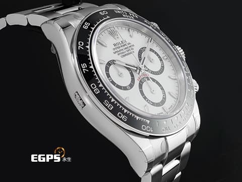 ROLEX 勞力士 Cosmograph Daytona 宇宙計時型 迪通拿 126500LN 計時碼表 白熊貓 白色面盤搭配黑色計時圈&nbsp;不鏽鋼材質 陶瓷錶圈 最新4131機芯 2025年保卡 極稀少全部原廠膠膜&nbsp;自動上鍊 40mm