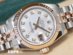 ROLEX 勞力士 Datejust Oyster 蠔式 179171 玫瑰金 半金 <font color="#fafa01">已回勞力士服務中心完整保養 原廠保固中</font>&nbsp;<font color="#ff0000">絕版稀有隕石面盤 包檯鑽石時標 </font>&nbsp;五珠鏈節錶帶 自動上鍊&nbsp; 26mm