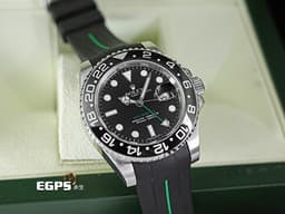 ROLEX 勞力士 GMT-Master II 蠔式 格林威治型 116710LN <font color="#4cc844"> 經典綠色GMT指針 </font>116710 LN 兩地時區 陶瓷圈 不鏽鋼 <font color="#ff0000">搭配Rubber B橡膠錶帶</font> 自動上鏈 40mm
