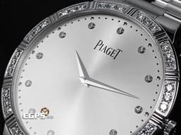 PIAGET 伯爵 Dancer 舞者系列 G0A31046 P10358 18K白金材質 鍊帶款&nbsp;<font color="#ffff00">原鑲鑽石錶圈、鑲鑽時標</font>&nbsp;<font color="#ff0000">整支約重3.06兩</font> 手動上鍊 38mm