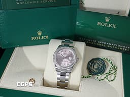 ROLEX 勞力士 Datejust 31 蠔式日誌型 278384RBR <font color="#eeb4b4">原廠鑲鑽外圈、VI鑲鑽時標粉紅色面盤</font>&nbsp;278384 RBR 經典 DJ31 不鏽鋼&nbsp;<font color="#FF0000">2024保卡 蠔式（Oyster）三節錶帶</font> 自動上鍊 31mm