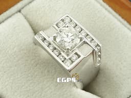 天然鑽石 豪華 鑽戒 1.00CT 男戒