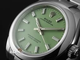 ROLEX 勞力士 Oyster Perpetual 28 蠔式恆動型 276200 不鏽鋼材質 <font color="#dbfbda">2025年最新款開心果綠色面盤</font><font color="#70cce1">&nbsp;</font> <font color="#FF0000">2025年保卡</font> 自動上鍊 28mm