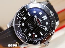 OMEGA 歐米茄 Seamaster 海馬系列 21032422001001 同軸擒縱  不鏽鋼材質&nbsp;<font color="#05f0f0">黑色橡膠錶帶海馬 黑海馬</font><font color="#FF0000"> 2019年保單 </font> 專業潛水錶300米防水 42mm
