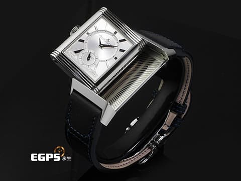 Jaeger Le-Coultre 積家 JLC Reverso Classic 翻轉系列 Q3988481 兩地時間 日夜顯示 小秒針 積家錶最具代表系列腕錶 品味人士首選 不鏽鋼材質&nbsp;2025年10月保卡 手上鍊 47 x 28.3mm