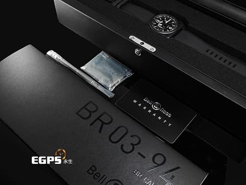 Bell &amp; Ross 柏萊士 Chrono Black Matte BR03-94 霧面黑色陶瓷材質&nbsp;2020年保卡&nbsp;計時功能 自動上鏈 42mm