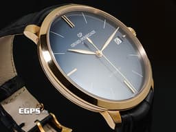 GIRARD-PERREGAUX 芝柏 GP 1966系列 49527-52-431-BB4A 18K玫瑰金材質 <font color="#05f0f0">簡約、氣質設計風格 藍色太陽紋放射面盤</font>&nbsp;<font color="#ff0000">2026年保卡 新錶訂價：606,000元</font>&nbsp;自動上鏈 41mm
