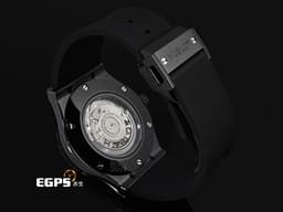 HUBLOT 宇舶 Classic Fusion 經典融合 511.CM.7170.RX <font color="#05f0f0">黑陶瓷材質&nbsp;啞光黑色面盤 </font>大三針 <font color="#FF0000">2025年保單</font> 自動上鍊 45mm