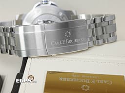 Carl F. Bucherer 寶齊萊 Patravi ScubaTec 柏拉維 深潛 00.10632.23.53.21&nbsp;<font color="#0c8edf">藍色雕紋面盤</font><font color="#0582f5">&nbsp;</font>不鏽鋼 排氦氣閥&nbsp;<font color="#FF0000">2025年保卡 </font>潛水錶 自動上鍊 44.6mm