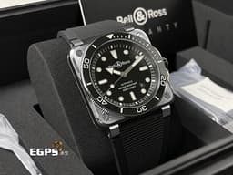 <span style="font-size: 10pt;">Bell &amp; Ross BR-03 Diver Black Steel BR03A-D-BL-ST/SRB 不鏽鋼材質 <font color="#ff0000">精鋼錶圈內嵌高科技陶瓷</font>&nbsp;</span><span style="font-size: 10pt;">自動上鍊 42mm</span>