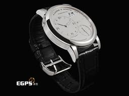 A.LANGE &amp; SOHNE 朗格 Lange 1 101.025 PT950 鉑金材質&nbsp;<font color="#05f0f0">大日期窗 實心銀白色面盤、羅馬數字時標指針&nbsp;</font>手上鍊 38.5mm
