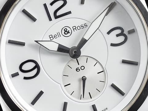 Bell &amp; Ross 柏萊士 BRS-98-WCS 白色精密陶瓷 石英機芯  39mm