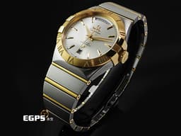 OMEGA 歐米茄 Constellation 星座 12325382202001 18K玫瑰金材質 <font color="#ffff00">經典扣爪設計 星期&amp;日期顯示窗 原廠鑲嵌鑽石羅馬數字時標</font> <font color="#ff0000">2026年保卡 新錶訂價：594,500元</font>&nbsp;自動上鏈 38mm