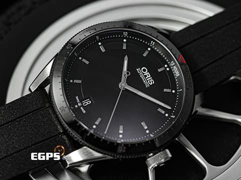 ORIS 豪利時 Artix GT Date 系列 7671&nbsp;黑色陶瓷錶圈&nbsp;0173376714434 中型 不鏽鋼 大三針 賽車錶&nbsp;2025年保卡&nbsp;自動上鍊 37mm
