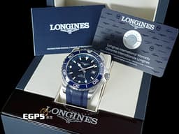 LONGINES 浪琴 HydroConquest GMT 康卡斯 深海征服者 L38904969 兩地時間 浪鬼 <font color="#4169e1">藍色陶瓷外圈 藍色面盤 藍水鬼</font> 不鏽鋼 橡膠錶帶&nbsp;<font color="#FF0000">2026年保單</font> 潛水錶 自動上鍊 43mm