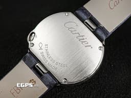 CARTIER 卡地亞 Ballon Blanc de Cartier&nbsp;<font color="#cdcbcb">白氣球</font><font color="#FF0000"> </font>原鑲鑽圈 W4BL0003<font color="#FF0000"> </font>不鏽鋼<font color="#FF0000"> 2022年保單</font>&nbsp;石英腕錶 30mm