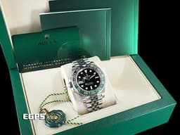ROLEX 勞力士 GMT-Master II 蠔式 格林威治型 126720VTNR 黑<font color="#32cd32">綠雙色陶瓷圈 雪碧</font> 兩地時區 不鏽鋼 126720 VTNR <font color="#FF0000">勞力士罕見左冠錶 2024年新式保卡 紀念型（Jubilee）五銖錶帶</font> 自動上鍊 40mm